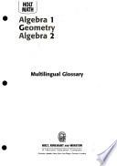 Algebra 1, Geometry, Algebra 2 multilingual glossary