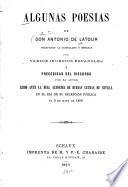 Algunas poesias de don Antonio de Latour