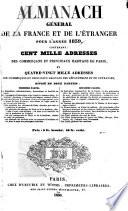 Almanach général de la France et de l'étranger ...