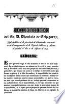 Alocucion del Sr. D. Dionisio de Echegaray, gefe politico de la provincia de Santander, con motivo de la inauguracion de la Caja de Ahorros y Monte de piedad, el día 21 de Agosto de 1842