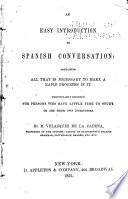 An Easy Introduction to Spanish Conversation