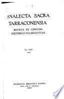 Analecta sacra Tarraconensia