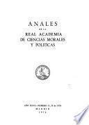 Anales - Academia Nacional de Ciencias Morales y Políticas