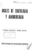 Anales de edafología y agrobiología