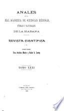 Anales de la Academia de ciencias medicas, físicas y naturales de la Habana
