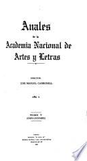 Anales de la Academia Nacional de Artes y Letras