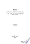 Anales de la Academia Nacional de Ciencias Exactas, Físicas y Naturales de Buenos Aires
