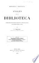 Anales de la Biblioteca