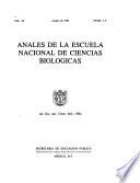 Anales de la Escuela Nacional de Ciencias Biológicas