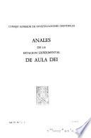 Anales de la Estación Experimental de Aula Dei