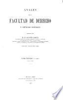 Anales de la Facultad de Derecho y Ciencias Sociales