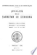Anales de la Facultad de Medicina