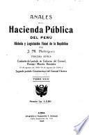 Anales de la hacienda pública del Peru