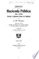 Anales de la hacienda pública del Perú
