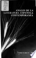 Anales de la Literatura Española Contemporánea