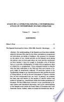 Anales de la Literatura Española Contemporánea