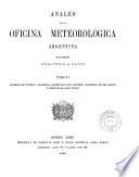 Anales de la Oficina Meteorológica Argentina