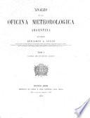 Anales de la Oficina Meteorológica Argentina