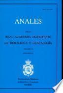 Anales De La Real Academia Matritense De Heráldica y Genealogía VI (2000-2001)
