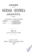 Anales de la Sociedad Científica Argentina