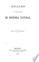 Anales de la Sociedad Española de Historia Natural