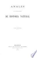 Anales de la Sociedad Española de Historia Natural