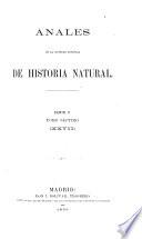 Anales de la Sociedad Española de Historia Natural