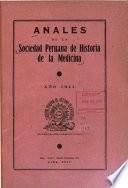 Anales de la Sociedad Peruana de Historia de la Medicina