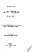 Anales de la Universidad central del Ecuador