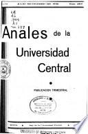 Anales de la Universidad central del Ecuador