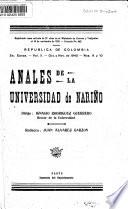 Anales de la Universidad de Nariño