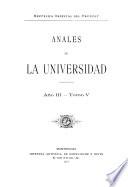 Anales de la universidad