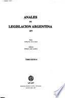 Anales de legislación argentina