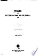 Anales de legislación argentina