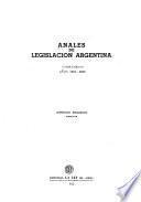 Anales de legislación argentina