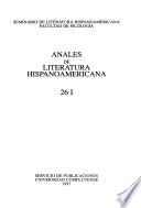 Anales de literatura hispanoamericana