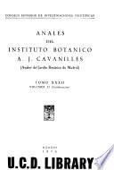 Anales del Instituto Botánico A.J. Cavanilles