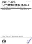 Anales del Instituto de Biología, Universidad Nacional Autónoma de México