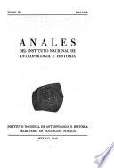 Anales del Instituto Nacional de Antropología e Historia