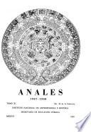 Anales del Instituto Nacional de Antropología e Historia