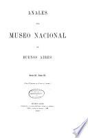 Anales del Museo Nacional de Ciencias Naturales Bernardino Rivadavia.