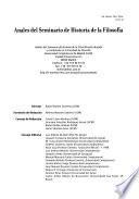 Anales del Seminario de Historia de la Filosofía