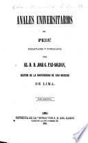 Anales universitarios del Perú