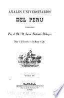 Anales universitarios del Perú