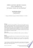 Análisis cuantitativos aplicados a la poesía: la lírica indubitada sacra de Damián Cornejo y de León Marchante