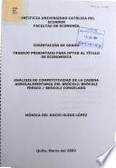 Análisis de la competitividad de la cadena agroalimentaria del brócoli: brócoli fresco/ brócoli congelado