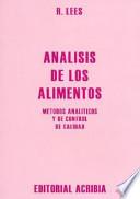 Análisis de los alimentos