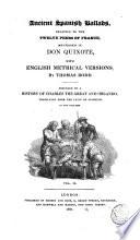 Ancient Spanish Ballads Relating to the Twelve Peers of France Mentioned in Don Quixote, 2