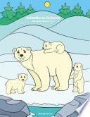 Animales en invierno libro para colorear 1 & 2