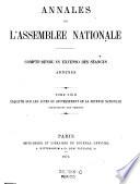 Annales de l'assemblée nationale